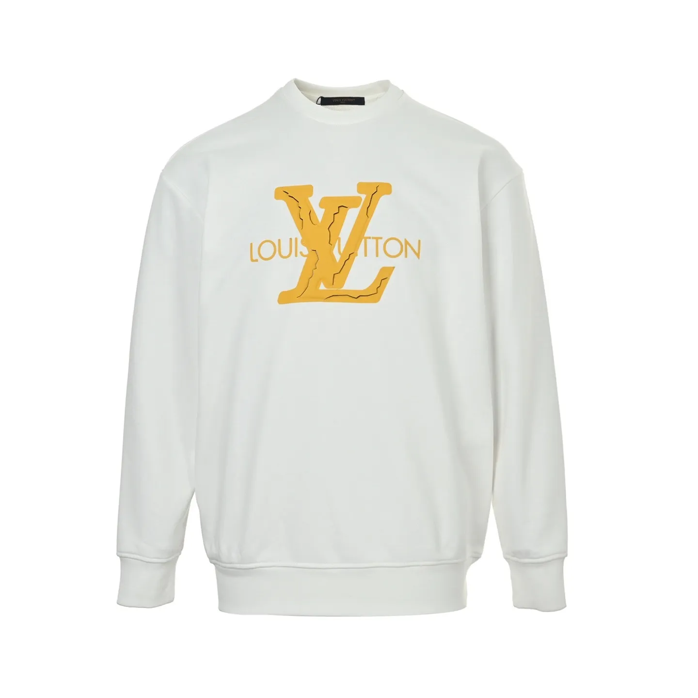 Louis Vuitton/Louis Vuitton 25Fw three-dimensional logo print crew neck sweatshirt